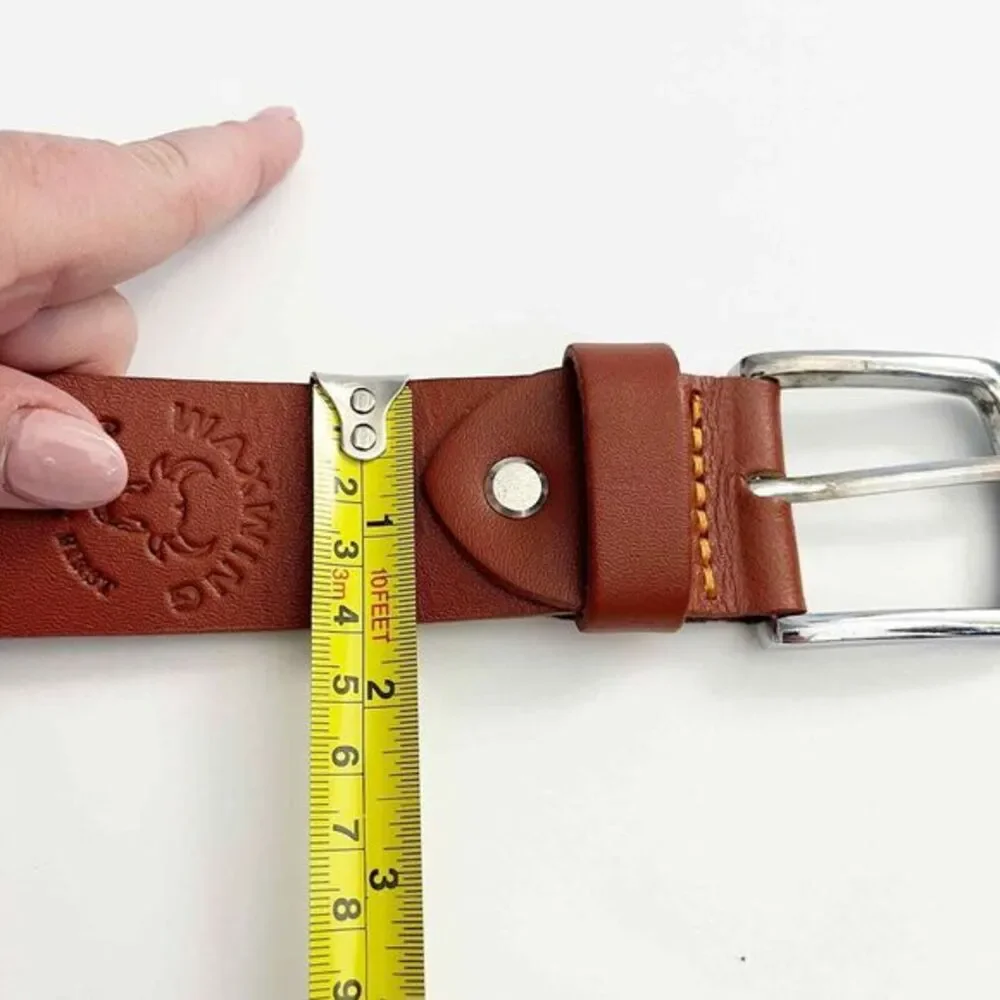 NWOT WAXWING Handcrafted Genuine 100% Leather Belt Size 36